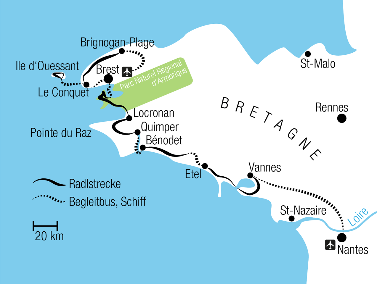 Bretagne Karte