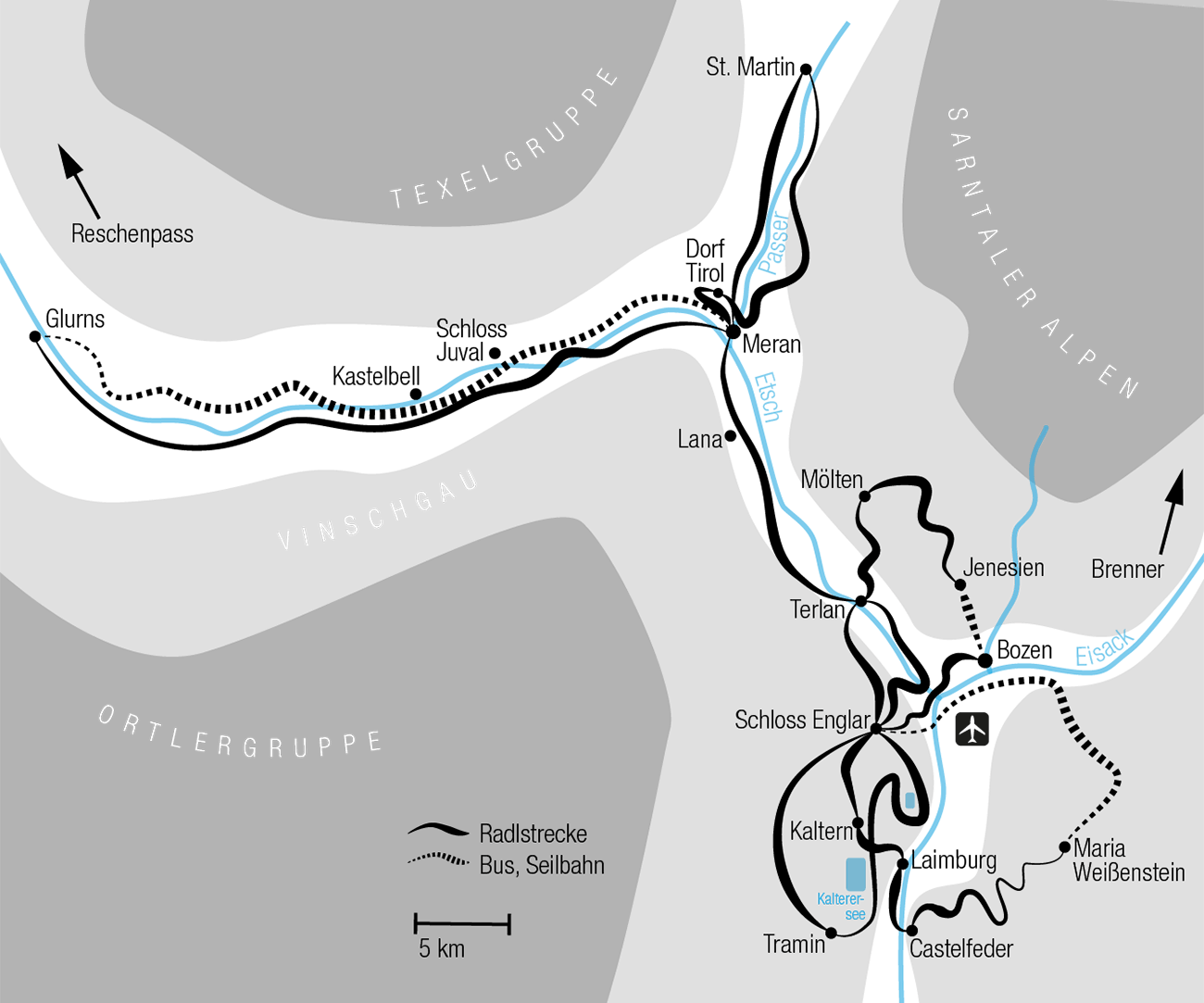 Südtirol Karte