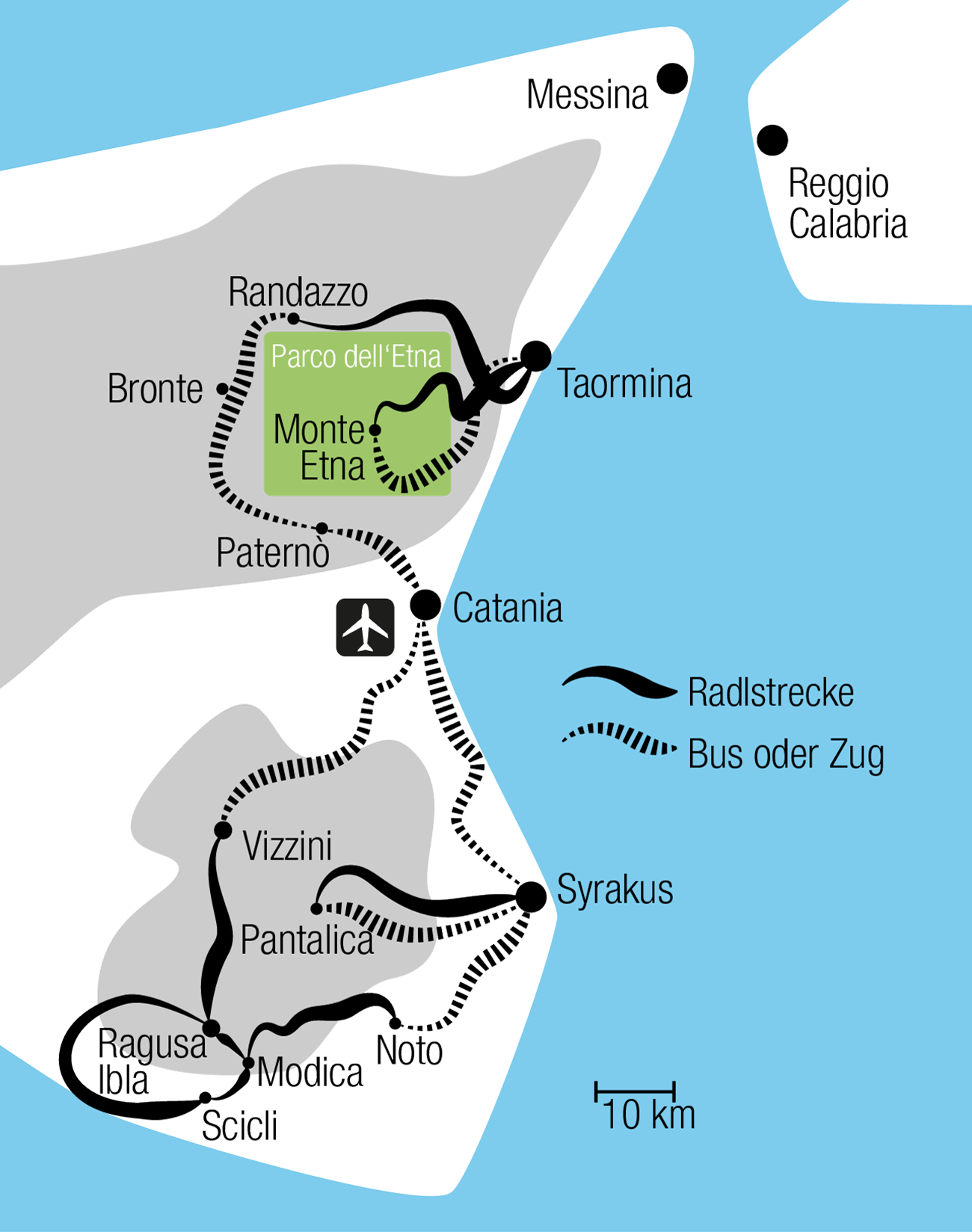 Sizilien Karte