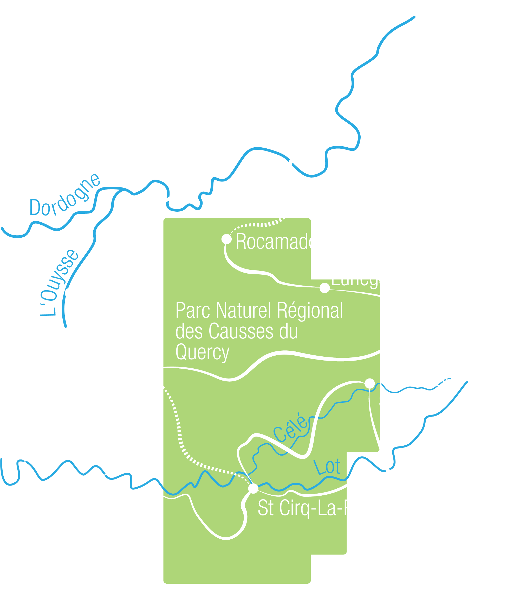 Quercy und Limousin Karte